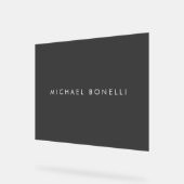 シンプル平滑ミニマルエレガントグモダンレイ アクリルサイン (傾斜)