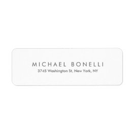 シンプル平滑ミニマルエレガントモダン白 ラベル