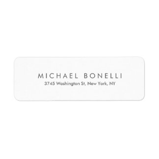シンプル平滑ミニマルエレガントモダン白 ラベル