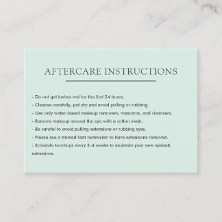 シンプル平滑ラッシュエクステンションMicrobladingアフターケア 名刺