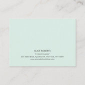 シンプル平滑ラッシュエクステンションMicrobladingアフターケア 名刺 (裏面)