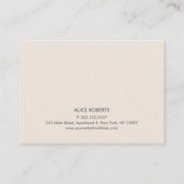 シンプル平滑ラッシュエクステンションMicrobladingアフターケア 名刺 (裏面)