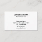 シンプル平白ジェネリックデザインQRコードテンプレート 名刺 (正面)