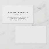 シンプル平白プロフェッショナル名刺 名刺 (正面/裏面)