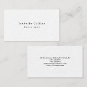 シンプル平白ミニマルクリエイティブモダン 名刺 (正面/裏面)