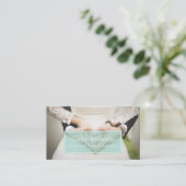 シンプル平造幣局モダン撮影名刺 名刺 (スタンド正面)