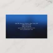 シンプル平青エレガント赤ミニマリスト 名刺 (裏面)