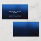 シンプル平青プロフェッショナルユニーク 名刺 (正面/裏面)