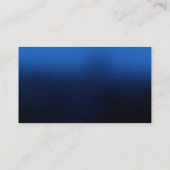 シンプル平青プロフェッショナルユニーク 名刺 (裏面)