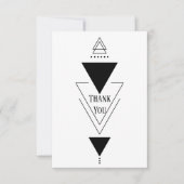 シンプル平面幾何三角形サンキューカード サンキューカード (正面)