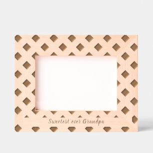 シンプル幾何パーソナライズされた文字 レーザー彫刻フレーム