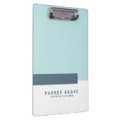 シンプル幾何モダンパステルブルー クリップボード (右)