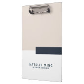 シンプル幾何モダンパステル クリップボード (左)