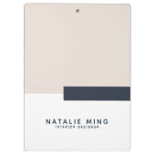 シンプル幾何モダンパステル クリップボード (裏面)