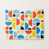 シンプル幾何モダンモザイクアート ジグソーパズル (横)