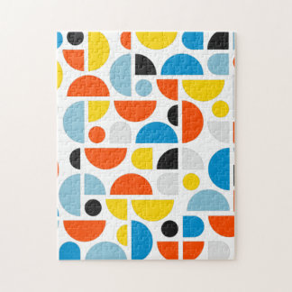 シンプル幾何モダンモザイクアート ジグソーパズル