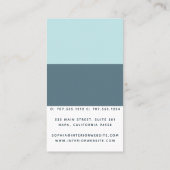 シンプル幾何モダンライトブルー ロイヤリティカード (裏面)