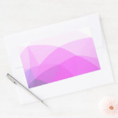 シンプル幾何モダン勾配 長方形シール (封筒)