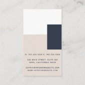 シンプル幾何モダン図形 ロイヤリティカード (裏面)