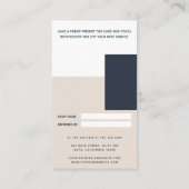 シンプル幾何モダン図形 紹介カード (裏面)