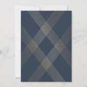 シンプル幾何モダン金ゴールド結婚ズ 招待状 (裏面)