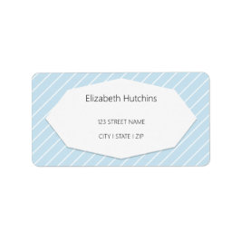 シンプル幾何モダン青 ラベル