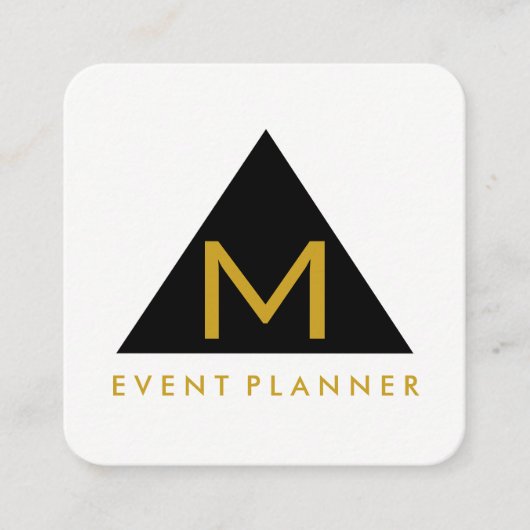 シンプル幾何三角形 スクエア名刺 (正面)