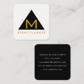 シンプル幾何三角形 スクエア名刺 (正面/裏面)