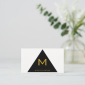 シンプル幾何三角形 名刺 (スタンド正面)