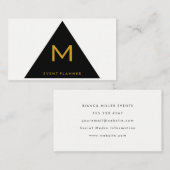 シンプル幾何三角形 名刺 (正面/裏面)