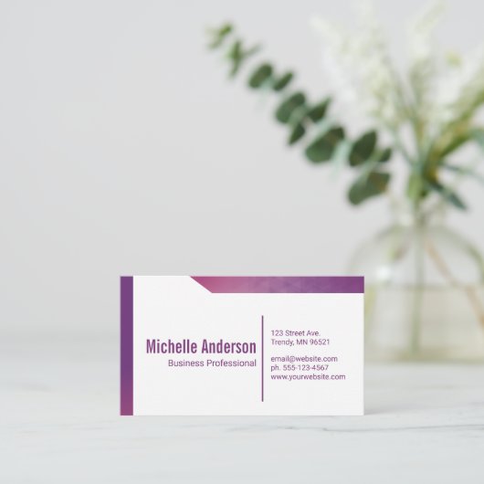 シンプル幾何企業の図形 名刺 (スタンド正面)