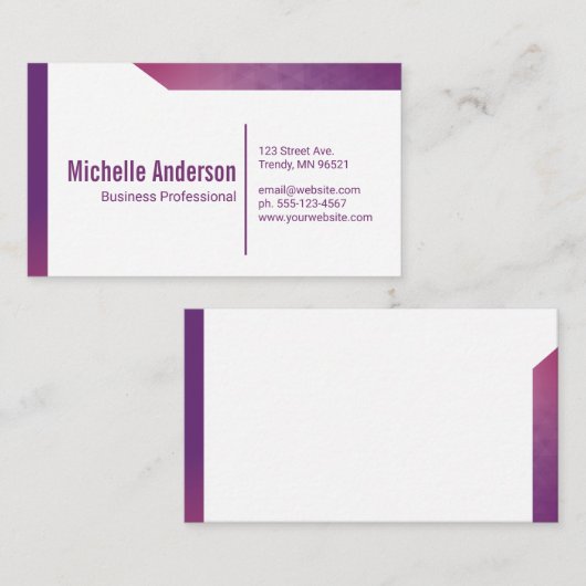 シンプル幾何企業の図形 名刺 (正面/裏面)