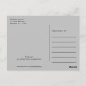 シンプル幾何学的スタイル結婚の感謝 ポストカード (裏面)