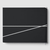 シンプル幾何学的スタイル結婚の ゲストブック (裏面)