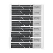 シンプル幾何学的スタイル結婚の ラップアラウンドラベル (シート)