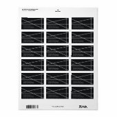 シンプル幾何学的スタイル結婚の ラベル (フルシート)