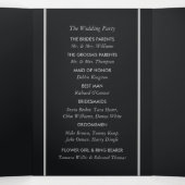 シンプル幾何学的スタイル結婚の 三つ折りプログラム (内部中)