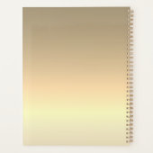 シンプル幾何金ゴールド結婚の プランナー手帳 (裏面)