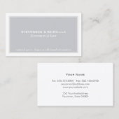 シンプル弁護士エレガントプロフェッショナル名刺 名刺 (正面/裏面)