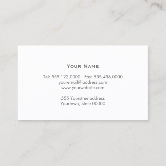 シンプル弁護士エレガントプロフェッショナル名刺 名刺 (裏面)