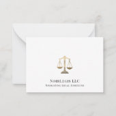 シンプル弁護士エレガント弁護士法 ノートカード (正面)