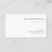 シンプル弁護士エレガント 名刺 (正面)