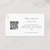 シンプル弁護士エレガント/弁護士名刺 名刺 (裏面)