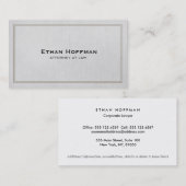 シンプル弁護士グ伝統的レープロフェッショナル 名刺 (正面/裏面)