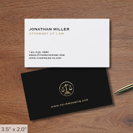 シンプル弁護士ジャスティススケール 名刺