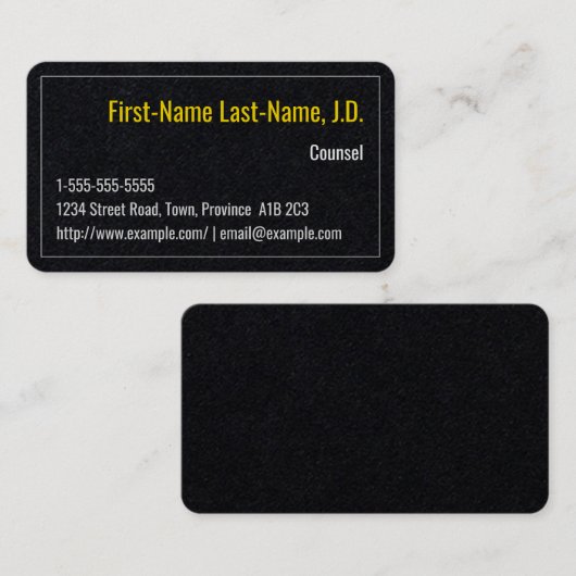 シンプル弁護士名刺 名刺 (正面/裏面)