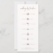 シンプル式プ結婚ログラムと日のタイムライン (裏面)