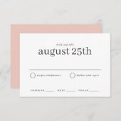 シンプル式RSVP セーブザデート (正面/裏面)