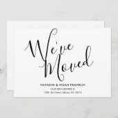 シンプル引っ越しましたの新しいアドレスのアナウンス (正面/裏面)