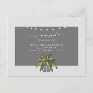 シンプル引っ越しましたの新しいホームスクリプトの発表 ポストカード